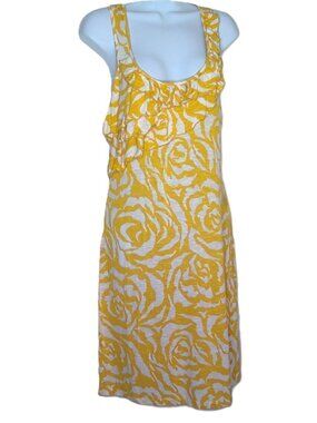 NWT INC International Concepts Carnival Dress Sleeveless Ruffled Floral Rayon M